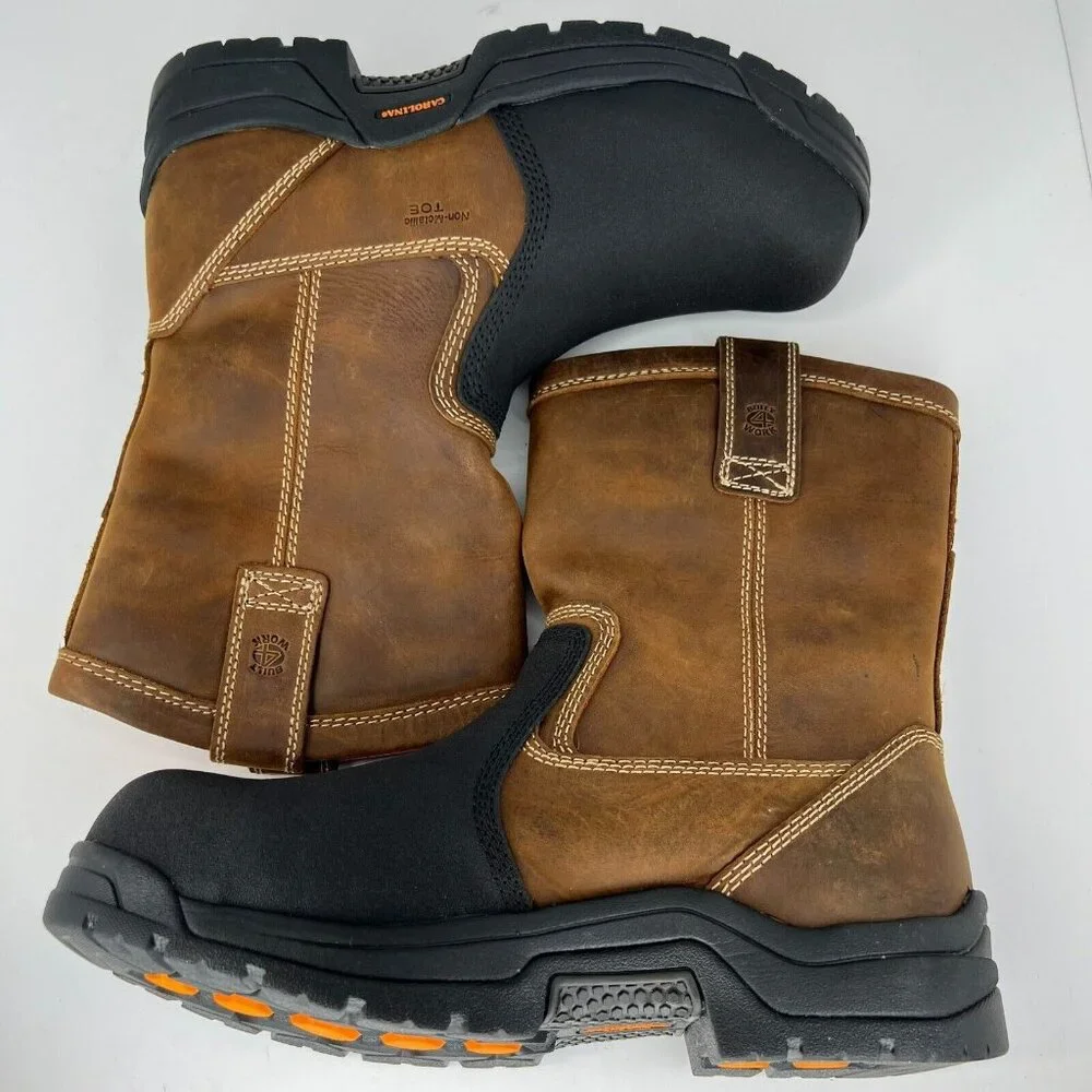 Carolina Mens CA4582 Brown Ranch Metguard Composite Toe Size 10 Work Boots